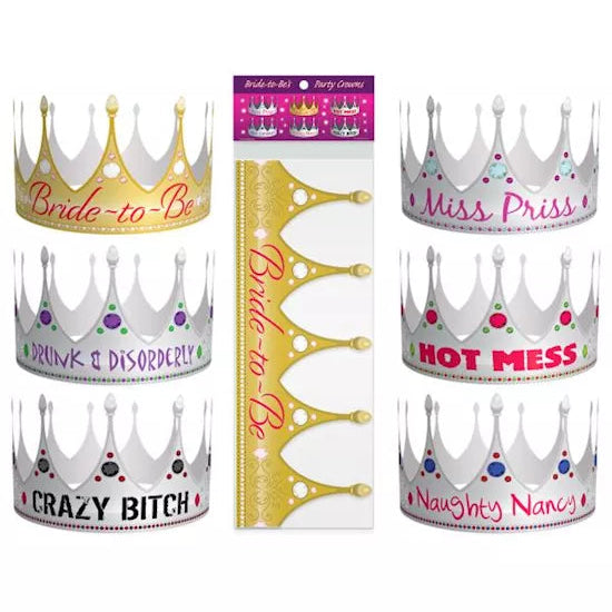 Bride-To-Be Party Crowns (Assorted Designs)