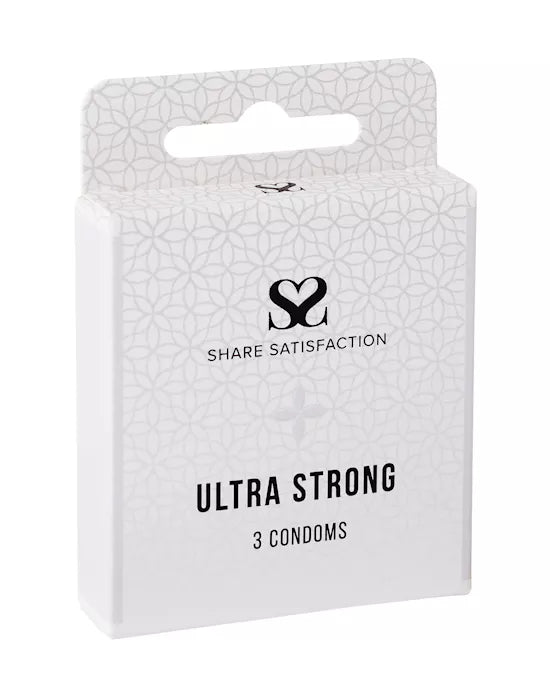 Share Satisfaction Ultra Strong Condoms - 3 Pack
