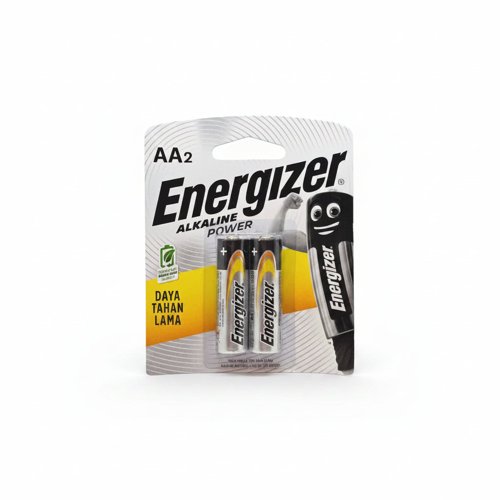 Energizer AA Alkaline Batteries – Pack of 2