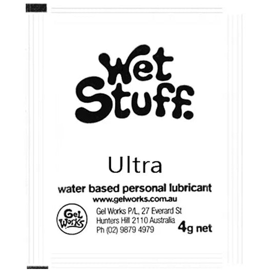 Wet Stuff Ultra Water Based Lubricant Sachet - 4g