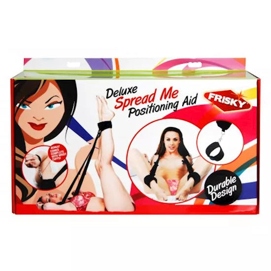 Deluxe Spread Me Positioning Aid with Cuffs - Black