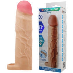 Pretty Love Realistic Penis Sleeve - Gerd 7.7"