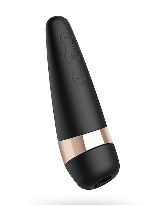 Satisfyer Pro 3 Plus Air-Pulse Clitoral Stimulator - Black/Gold