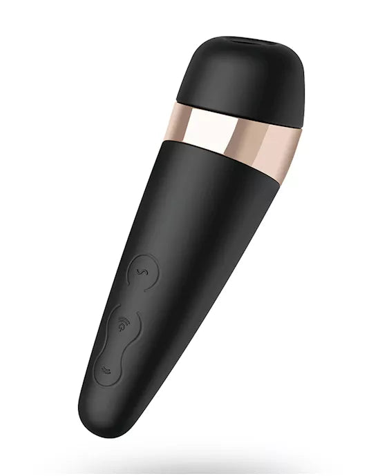 Satisfyer Pro 3 Plus Air-Pulse Clitoral Stimulator - Black/Gold
