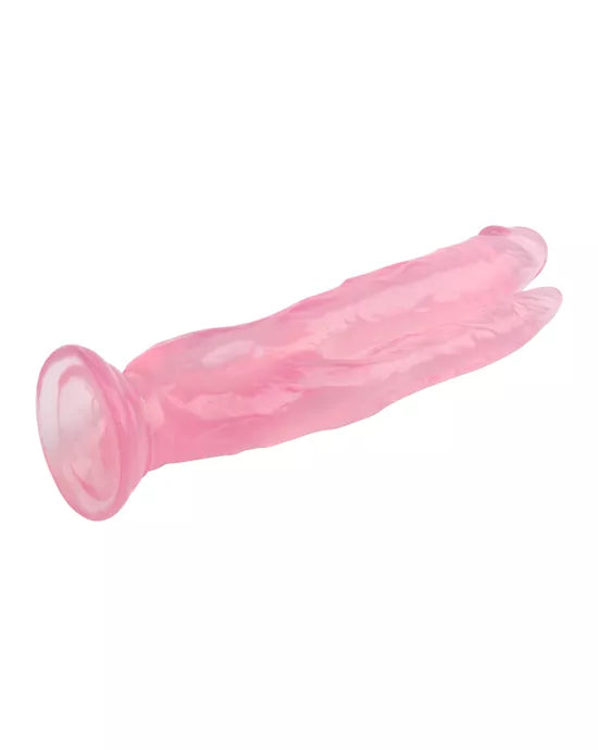 Double Suction Cup PVC Dildo – 8.0 Inch (Pink)