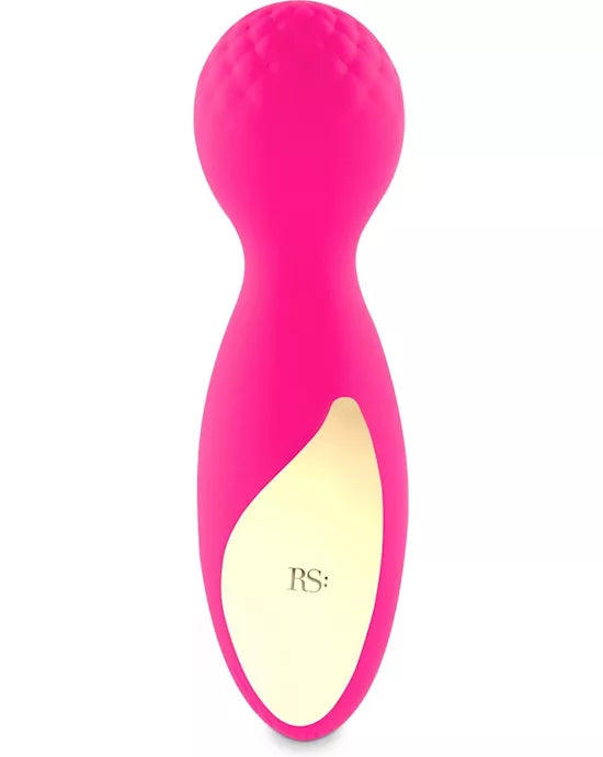 RS Essentials Lovely Leopard Mini Wand Vibrator - Pink