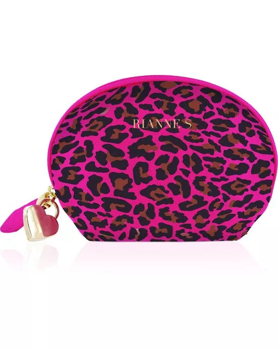 RS Essentials Lovely Leopard Mini Wand Vibrator - Pink