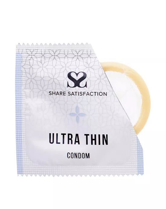Share Satisfaction Ultra Thin Condoms - 3 Pack