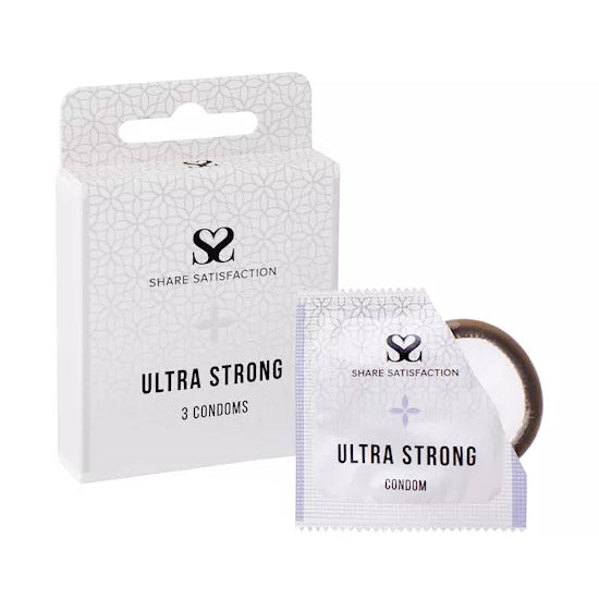 Share Satisfaction Ultra Strong Condoms - 3 Pack