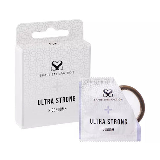 Share Satisfaction Ultra Strong Condoms - 3 Pack