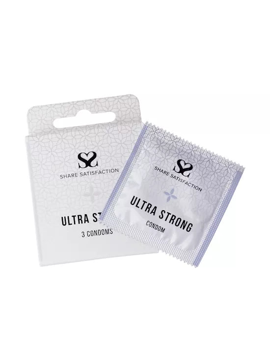 Share Satisfaction Ultra Strong Condoms - 3 Pack