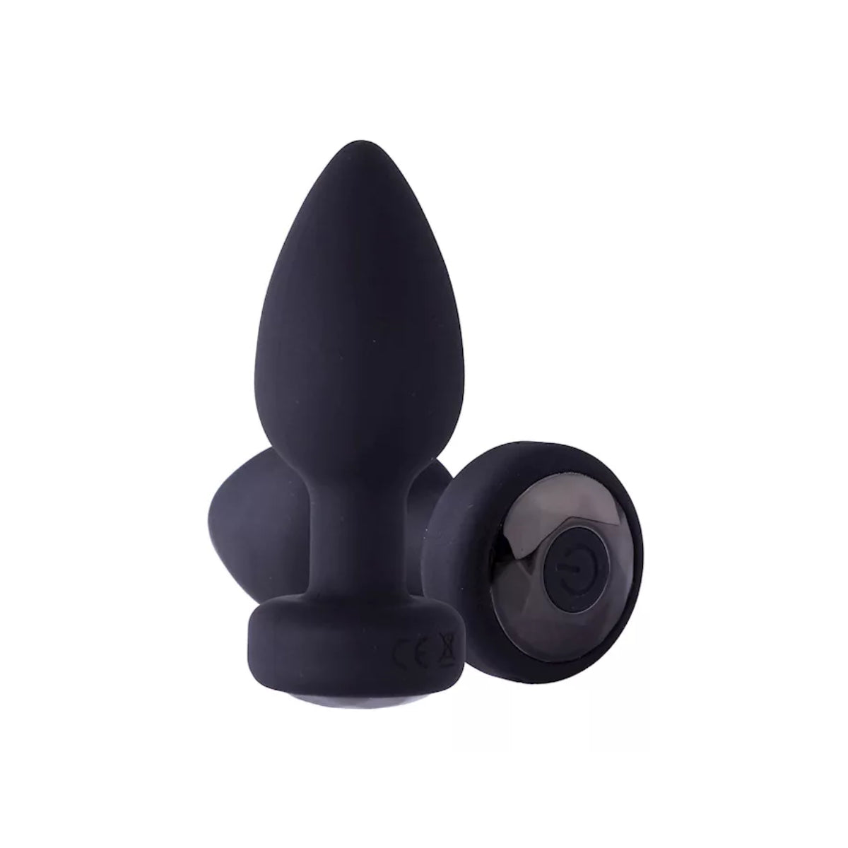 Kinki Vibrating Diamond Plug - Black (3.5 Inch)