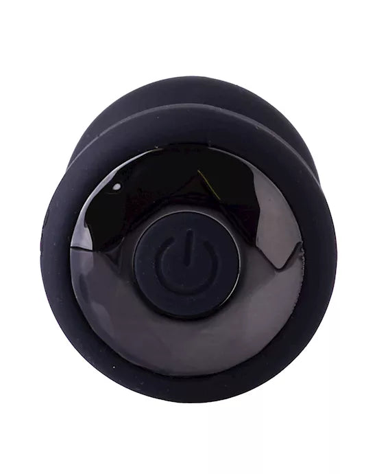Kinki Vibrating Diamond Plug - Black (3.5 Inch)