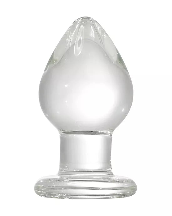 Wide Glass Butt Plug – Clear