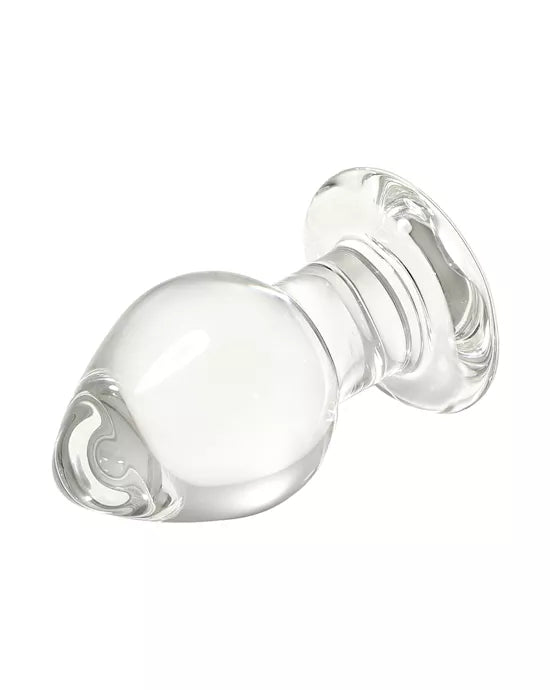 Wide Glass Butt Plug – Clear