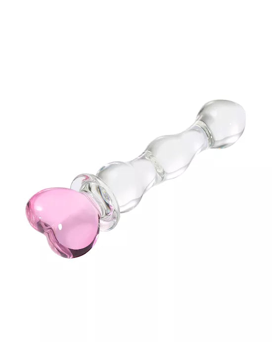 Heartfelt Glass Massager - Pink