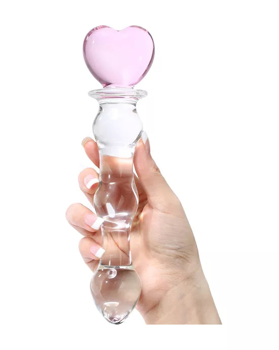 Heartfelt Glass Massager - Pink
