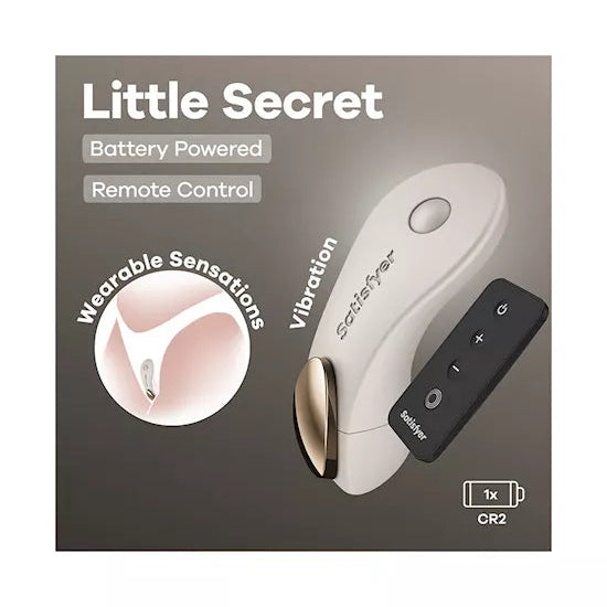 Satisfyer Little Secret Battery Powered Panty Vibrator with Remote