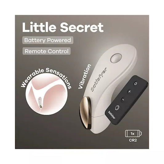 Satisfyer Little Secret Battery Powered Panty Vibrator with Remote