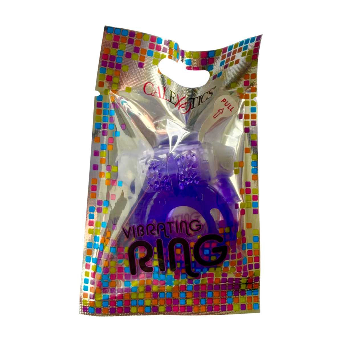 CalExotics Vibrating Ring - Textured Cock Ring (Single Foil Pack)