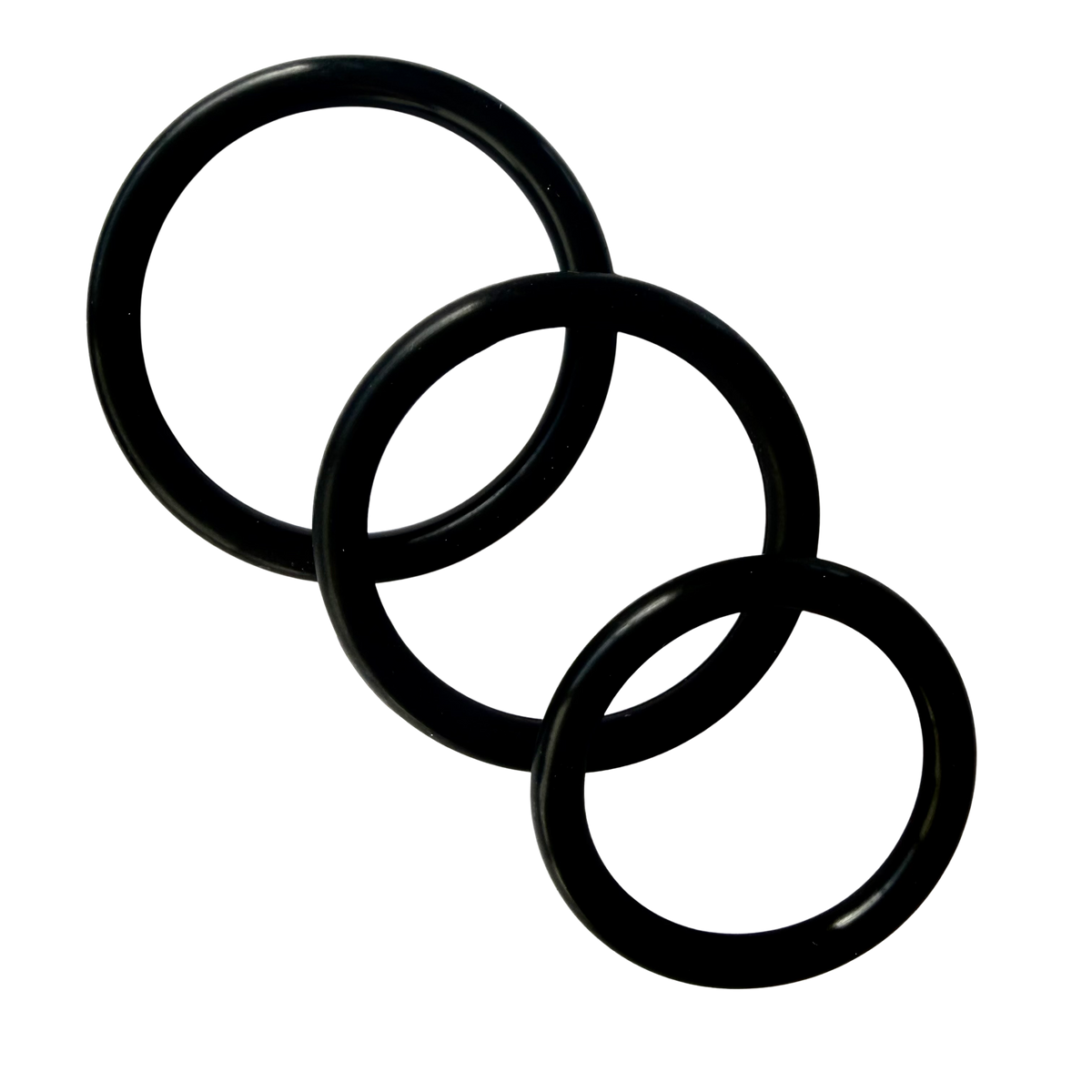 Cock & Ball Rings Rubber Set (3 Piece)