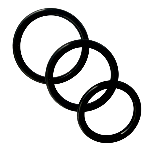 Cock & Ball Rings Rubber Set (3 Piece)