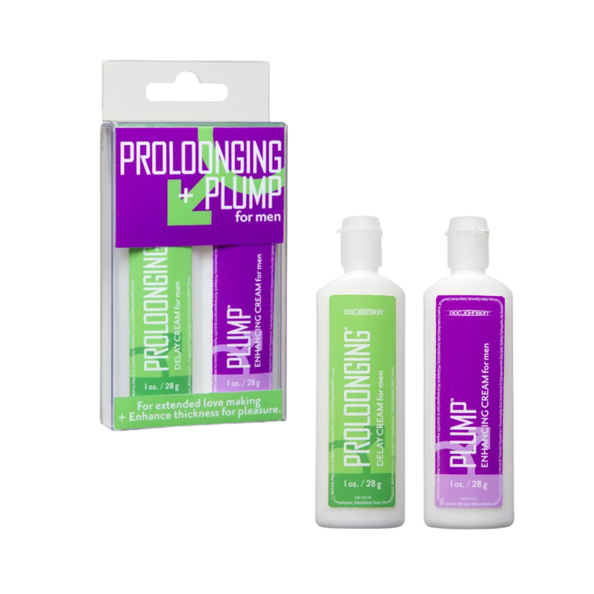 Proloonging + Plump for Men 2 Pack by Doc Johnson