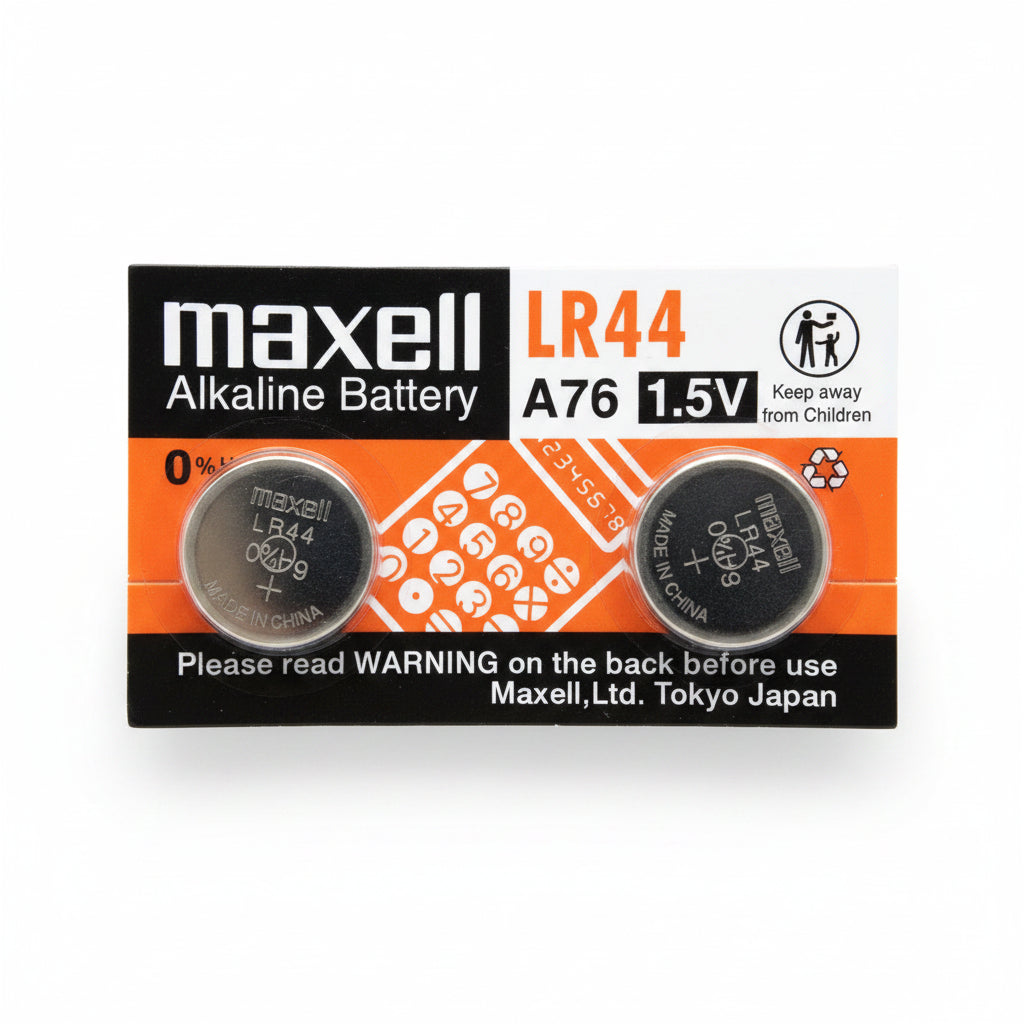 Maxell LR44 Alkaline Batteries – Pack of 2