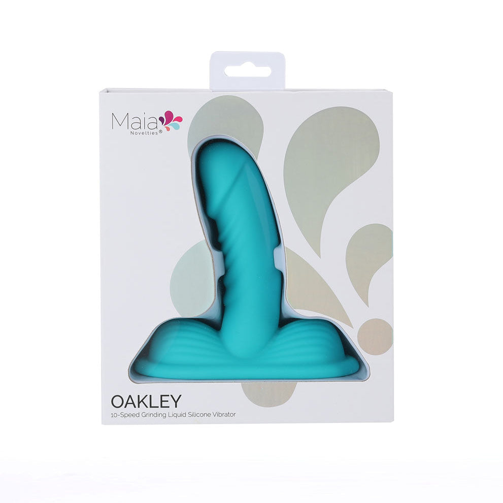 Maia Oakley 10-Speed Insertable Grinder Vibrator - Teal
