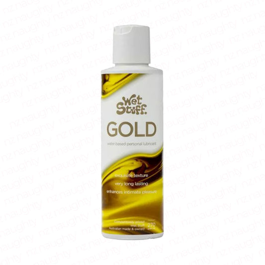 Wet Stuff Gold Water-Based Lubricant 270g Pop Top